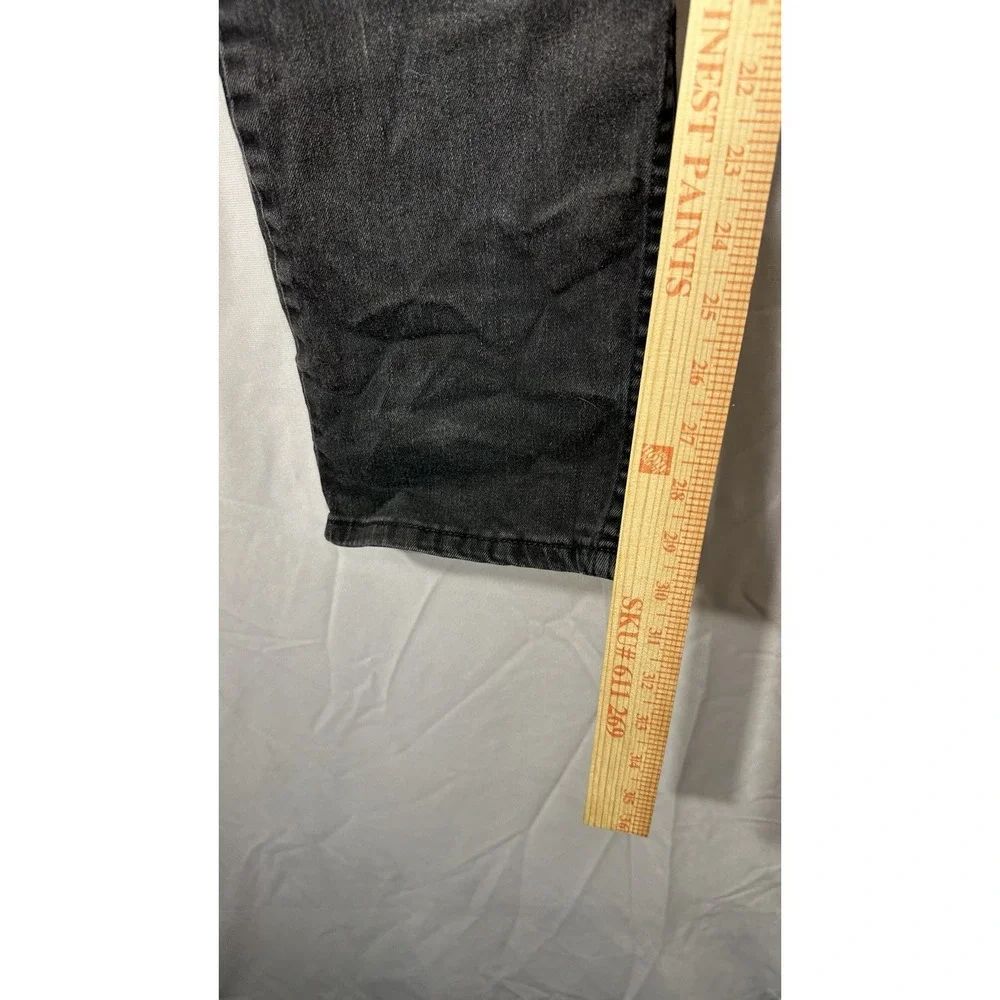 Levi's 501 Faded Black Jeans Men's Size 38x30 Stretch Tapered Jeans ‎ Distress